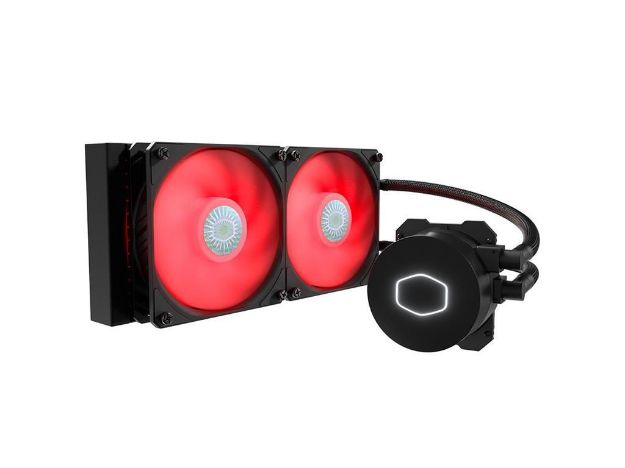 imagem de Water Cooler P/ Processador Cooler Master Masterliquid Ml240l V2 Red Led - Mlw-D24m-A18pr-R2