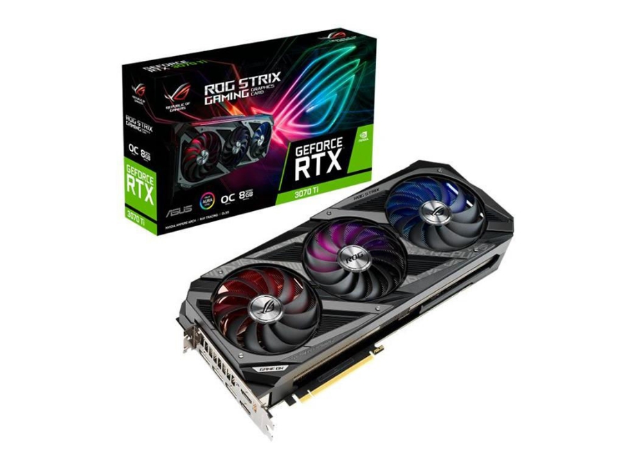 imagem de Placa de Video Asus Geforce Rtx 3070 Ti 8gb 256 Bits - Rog-Strix-Rtx3070ti-O8g-Gaming
