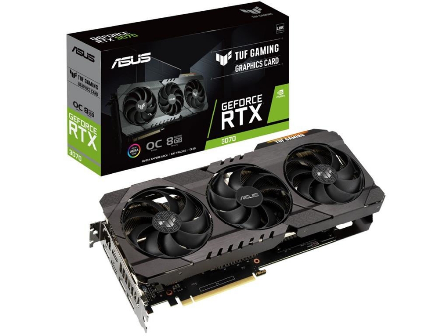imagem de Placa de Video Asus Geforce Rtx 3070 Oc 8gb Gddr6 256 Bits Lhr * - Tuf-Rtx3070-O8g-V2-Gaming