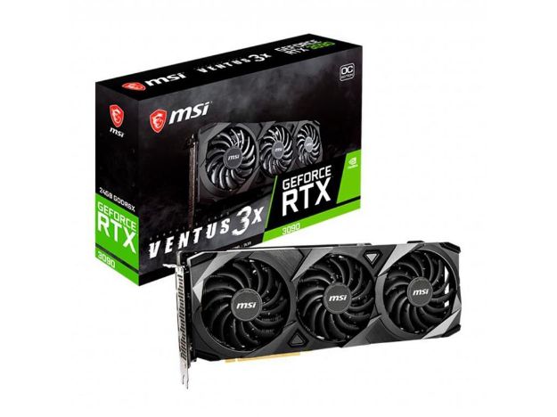 imagem de Placa de Video Msi Geforce Rtx 3090 Ventus 3x 24gb Oc Gddr6x 384bit - 912-V388-002