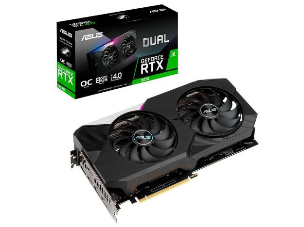 imagem de Placa de Video Asus Geforce Rtx 3070 Oc 8gb Gddr6 256 Bits Lhr * - Dual-Rtx3070-O8g-V2