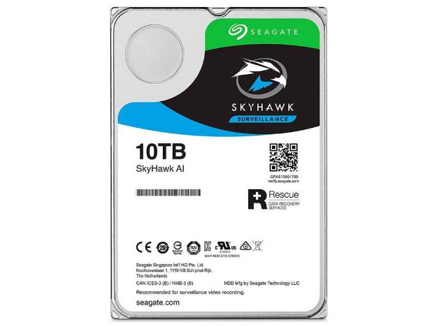 imagem de Hdd Seagate Skyhawk Ai 10tb P/ Seguranca / Vigilancia / Dvr - St10000ve0008
