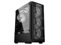 imagem de Gabinete Hayom Gamer Lat Dir Vidro Temperado Led Rgb Frontal 02 Baias Atx/Micro-Atx/Mini-Atx S/Fonte C/03 Fans - Gb1706
