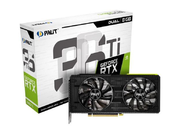 imagem de Placa de Video Palit Geforce Rtx 3060 Ti 8gb Gddr6 256 Bits Lhr - Ne6306t019p2-190ad V1