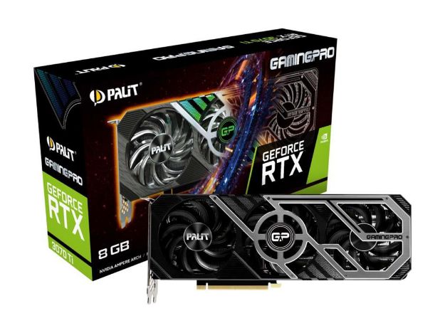 imagem de Placa de Video Palit Geforce Rtx 3070 Ti Gamingpro 8gb Gddr6x 256 Bits Hdmi - Ned307t019p2-1046a