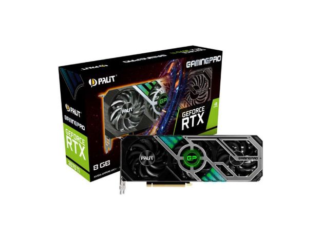 imagem de Placa de Video Palit Geforce Rtx 3070 Ti Gamingpro 8gb Gddr6x 256 Bits Hdmi - Ned307t019p2-1046a