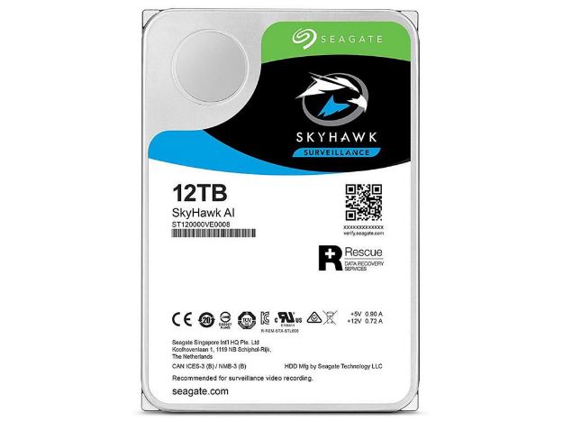 imagem de Hdd Seagate Skyhawk Ai 12tb P/ Seguranca / Vigilancia / Dvr - St12000ve0008