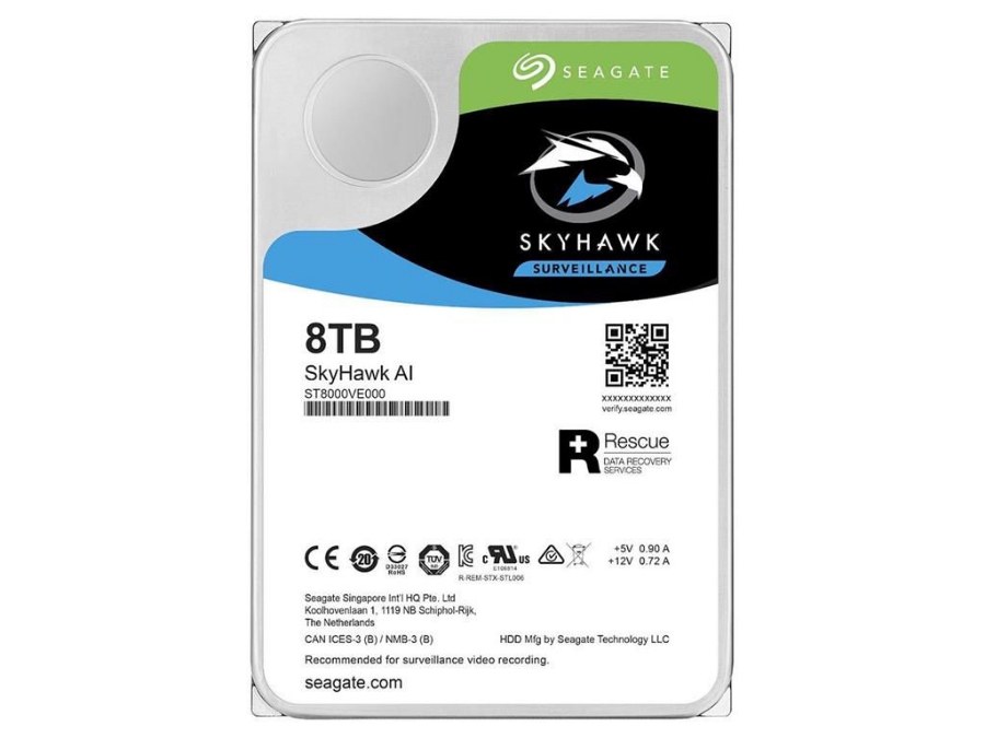 imagem de Hdd Seagate Skyhawk Ai 8tb P/ Seguranca / Vigilancia / Dvr - St8000ve000