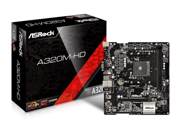 imagem de Placa Mae Asrock Micro Atx (Am4) Ddr4 - A320m-Hd