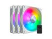 imagem de Kit Cooler P/ Gabinete Cooler Master Sickleflow 120 Argb White Edition 3 In 1, com Controle Argb - Mfx-B2dw-183pa-R1
