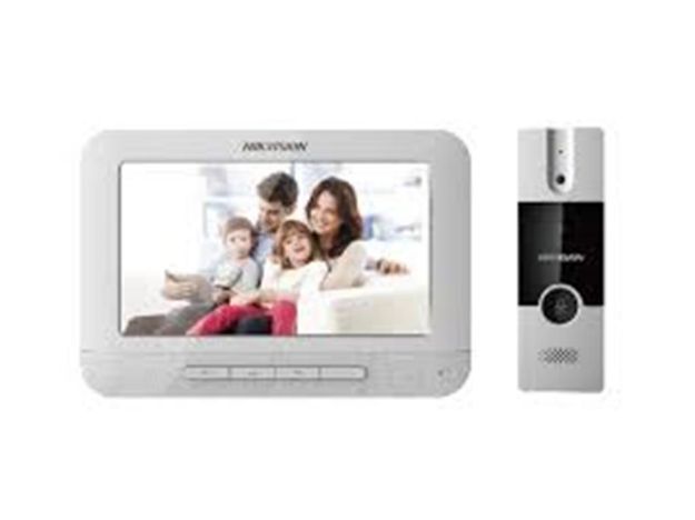 imagem de Kit Video Porteiro Analogico Hikvision Ds-Kis202t com Ds-Kb2411-Im e Ds-Kh2220