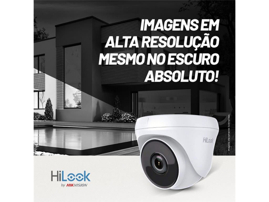 imagem de Camera Analogica 2mp Dome 2.8mm Hilook Thc-T120c-P(2.8mm) 300613516