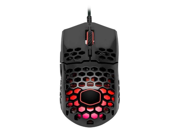 imagem de Mouse Gamer Cooler Master Mm711 Black Glossy Rgb Ultraleve Sensor Pixart Pmw3389 - Mm-711-Kkol2