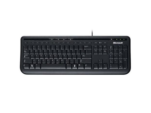 imagem de Teclado Microsoft Wired Multimidia 600 Preto Usb - Anb-00005