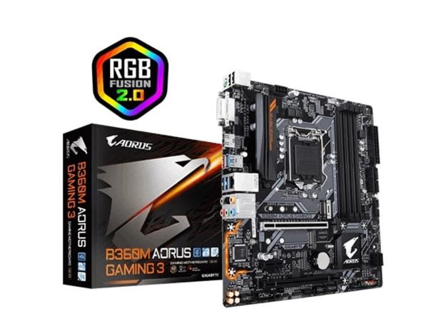 imagem de Placa Mae Gigabyte Intel (1151) Ddr4 Micro Atx - B360m Aorus Gaming 3 - 8ªger
