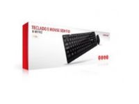 imagem de Kit Teclado e Mouse sem Fio C3tech K-W11bkv2 Preto C3plus - 303040660103