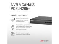 imagem de Nvr 4 Canais com Poe Hikvision Ds-7104ni-Q1/4p/M