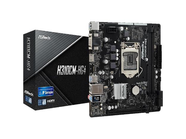 imagem de Placa Mae Asrock Micro Atx (1151) Ddr4 - H310cm-Hg4