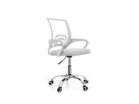 imagem de Cadeira de Escritorio Pctop Home Office Fit Branca - 1001