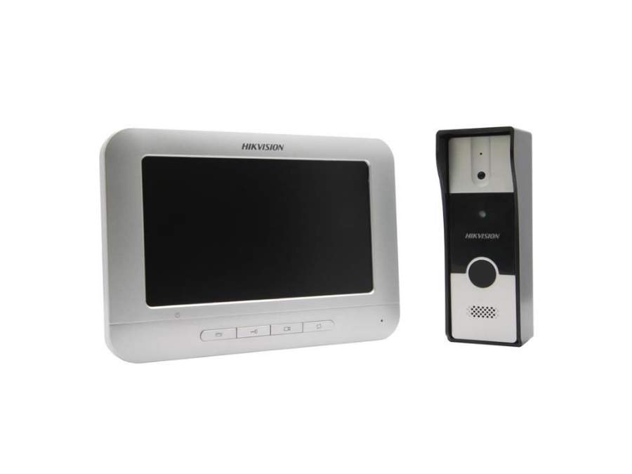 imagem de Kit Video Porteiro Analogico Hikvision Ds-Kis202t com Ds-Kb2411-Im e Ds-Kh2220