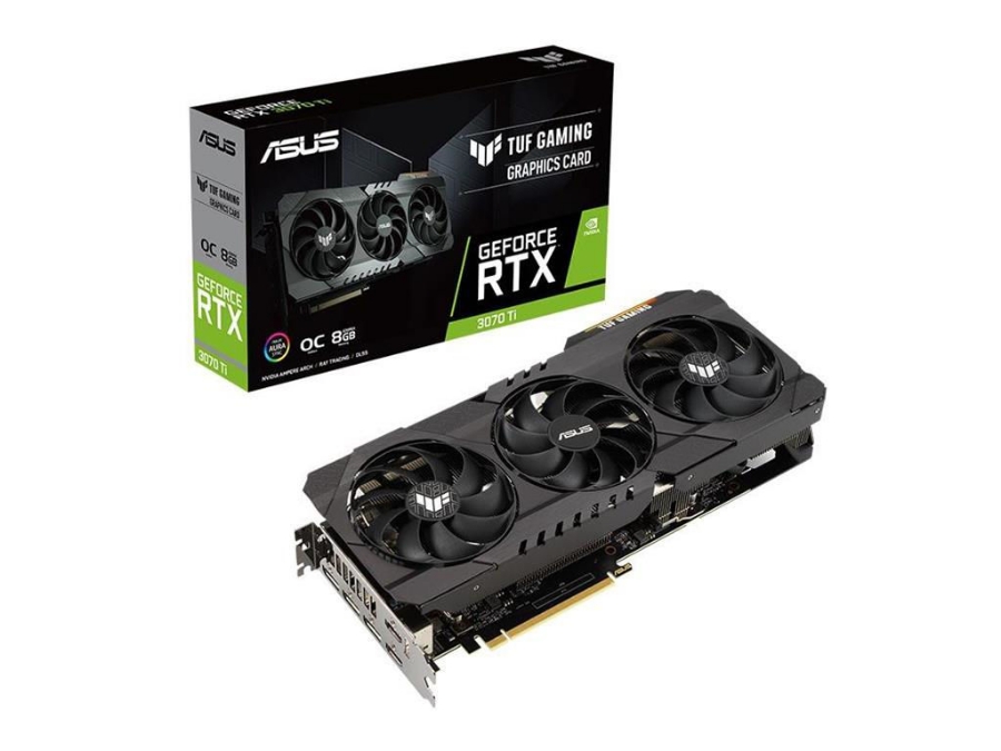 imagem de Placa de Video Asus Geforce Rtx 3070 Ti 8gb Gddr6 256 Bits * - Tuf-Rtx3070ti-O8g-Gaming
