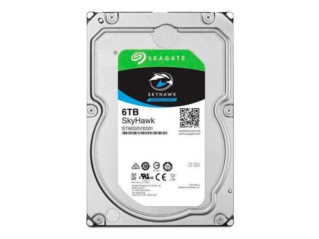 imagem de Hdd Seagate Skyhawk 6tb P/ Seguranca / Vigilancia / Dvr - St6000vx001