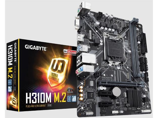 imagem de Placa Mae Gigabyte Intel (1151) Ddr4 Micro Atx - H310m M.2 - 8ºger - Atualizada P/ 9ºger