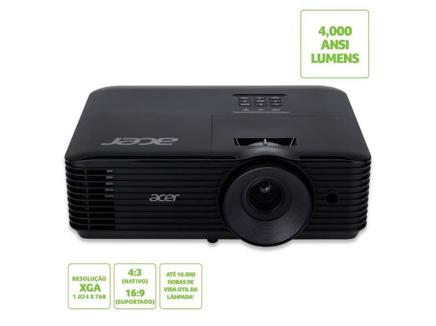 imagem de Projetor Multimidia Acer X1226ah 4000 Lumens Dlp Xga Hdmi - Mr.Jr811.014