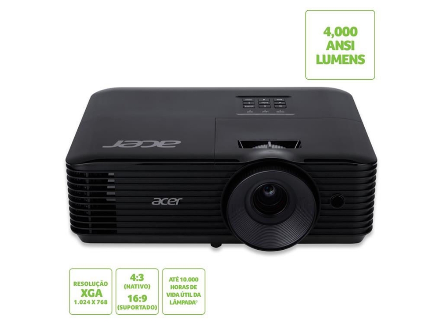 imagem de Projetor Multimidia Acer X1226ah 4000 Lumens Dlp Xga Hdmi - Mr.Jr811.014