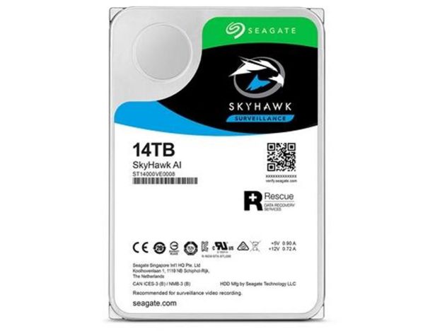 imagem de Hdd Seagate Skyhawk Ai 14tb P/ Seguranca / Vigilancia/ Dvr - St14000ve0008