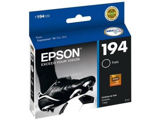 imagem de Cartucho Epson Preto 4ml - T194120-Br