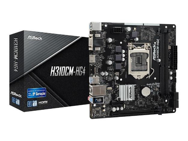 imagem de Placa Mae Asrock Micro Atx (1151) Ddr4 - H310cm-Hg4