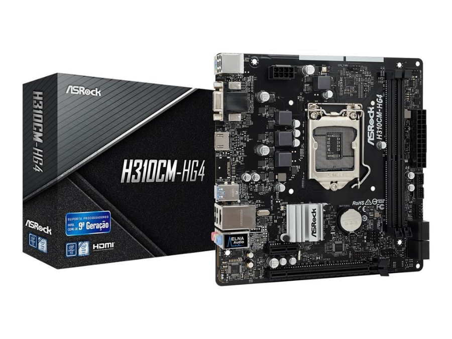 imagem de Placa Mae Asrock Micro Atx (1151) Ddr4 - H310cm-Hg4