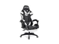 imagem de Cadeira Gamer Pctop Racer Branca c/ Descanso de Pe - Se1006e