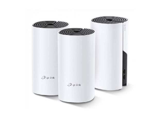 imagem de Roteador Tp-Link Deco M4 (3-Pack) (Us) Wi-Fi Mesh Dual Band Ac1200 10/100/1000mbps