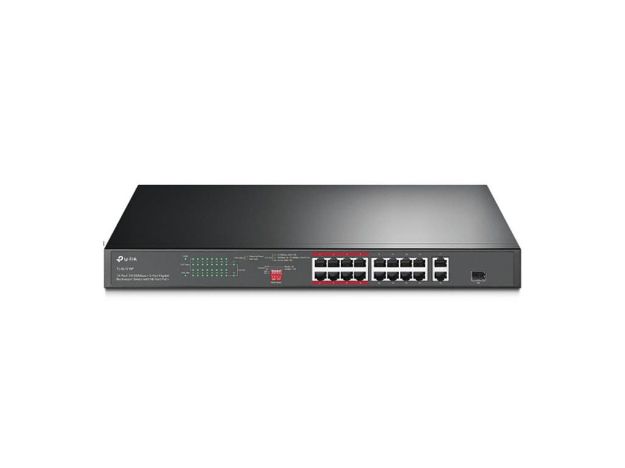 imagem de Switch Tp-Link Tl-Sl1218p(Un) 16 Portas Poe + 2 Portas Gigabit Rackmount - Tpn0256