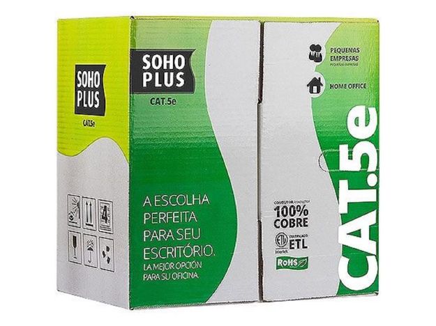 imagem de Cabo Sohoplus U/Utp Cat5e Branco - 23200101