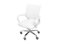 imagem de Cadeira de Escritorio Pctop Home Office Fit Branca - 1001