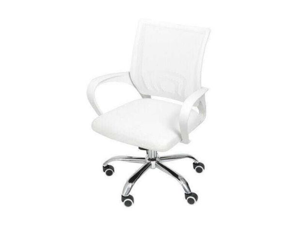 imagem de Cadeira de Escritorio Pctop Home Office Fit Branca - 1001