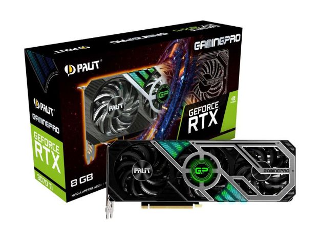 imagem de Placa de Video Palit Geforce Rtx 3070 Ti Gamingpro 8gb Gddr6x 256 Bits Hdmi - Ned307t019p2-1046a