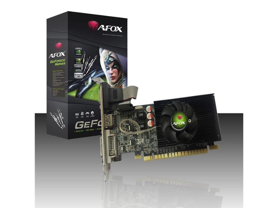 imagem de Placa de Video Afox Geforce Gt210 1gb Ddr3 64 Bits - Hdmi - Dvi - Vga - Af210-1024d3l8