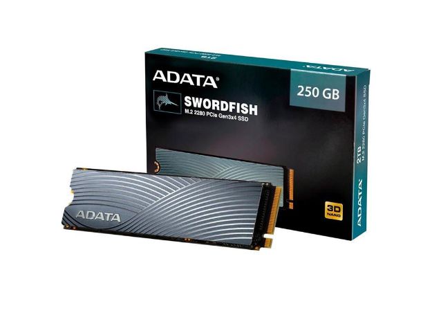 imagem de Ssd Adata Swordfish 250gb Pcie Gen3x4 M.2 Nvme 2280 - Aswordfish-250g-C