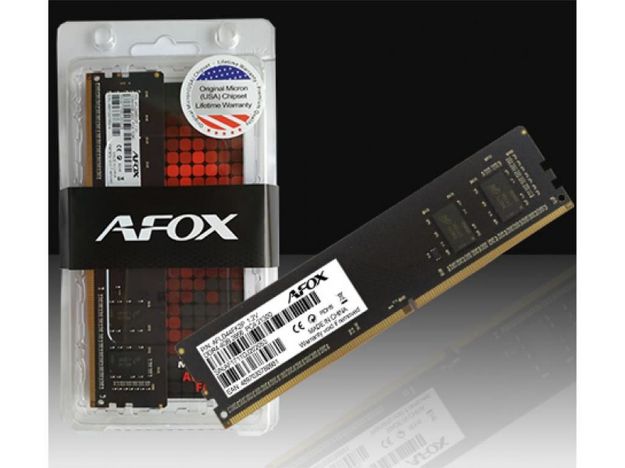 imagem de Memoria Afox P/ Desk 4gb Ddr4 2400 Mhz U-Dimm - Afld44ek1p