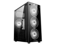imagem de Gabinete Hayom Gamer Lateral e Frente de Vidro Atx/Micro-Atx 04 Fans Rgb - Gb1709