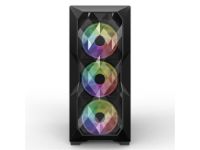 imagem de Gabinete Hayom Gamer Lateral de Vidro Atx/Micro-Atx/Mini-Atx 3 Fans Rgb - Gb1710