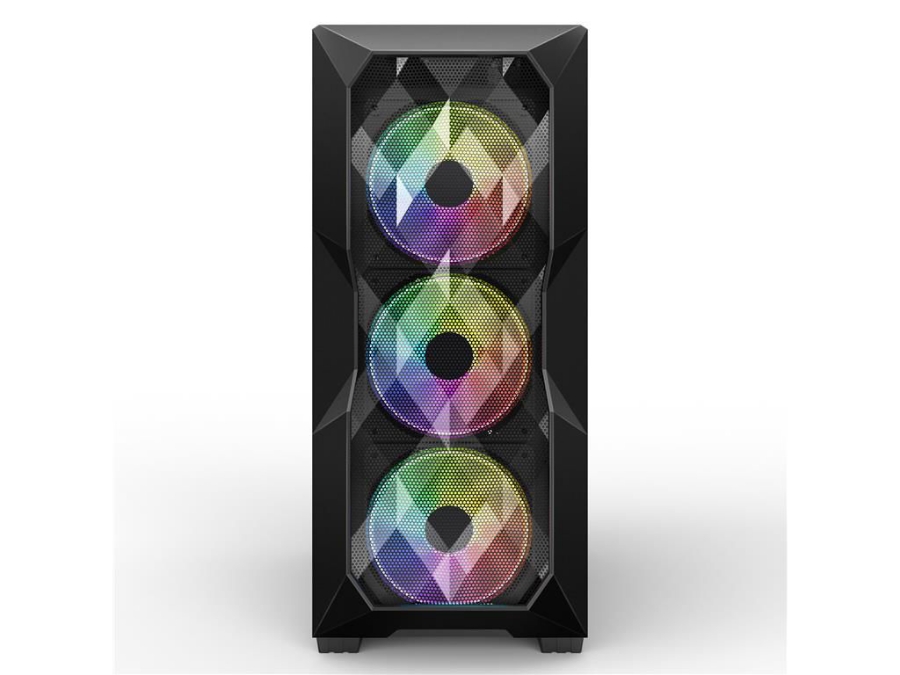 imagem de Gabinete Hayom Gamer Lateral de Vidro Atx/Micro-Atx/Mini-Atx 3 Fans Rgb - Gb1710
