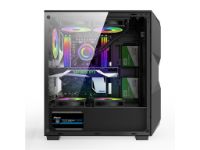 imagem de Gabinete Hayom Gamer Lateral de Vidro Atx/Micro-Atx/Mini-Atx 3 Fans Rgb - Gb1710