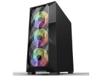 imagem de Gabinete Hayom Gamer Lateral de Vidro Atx/Micro-Atx/Mini-Atx 3 Fans Rgb - Gb1710