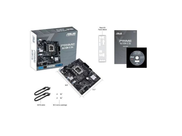 imagem de Placa Mae Asus Intel Lga (1700) Matx Ddr4 - Prime H610m-E D4