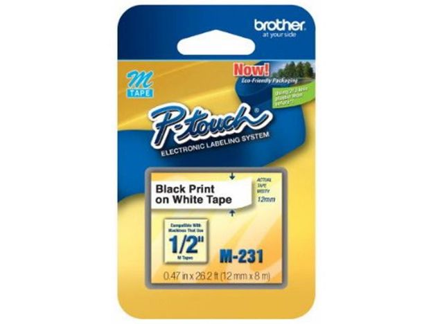 imagem de Fita Brother Preto/Branco 12 Mm - M231